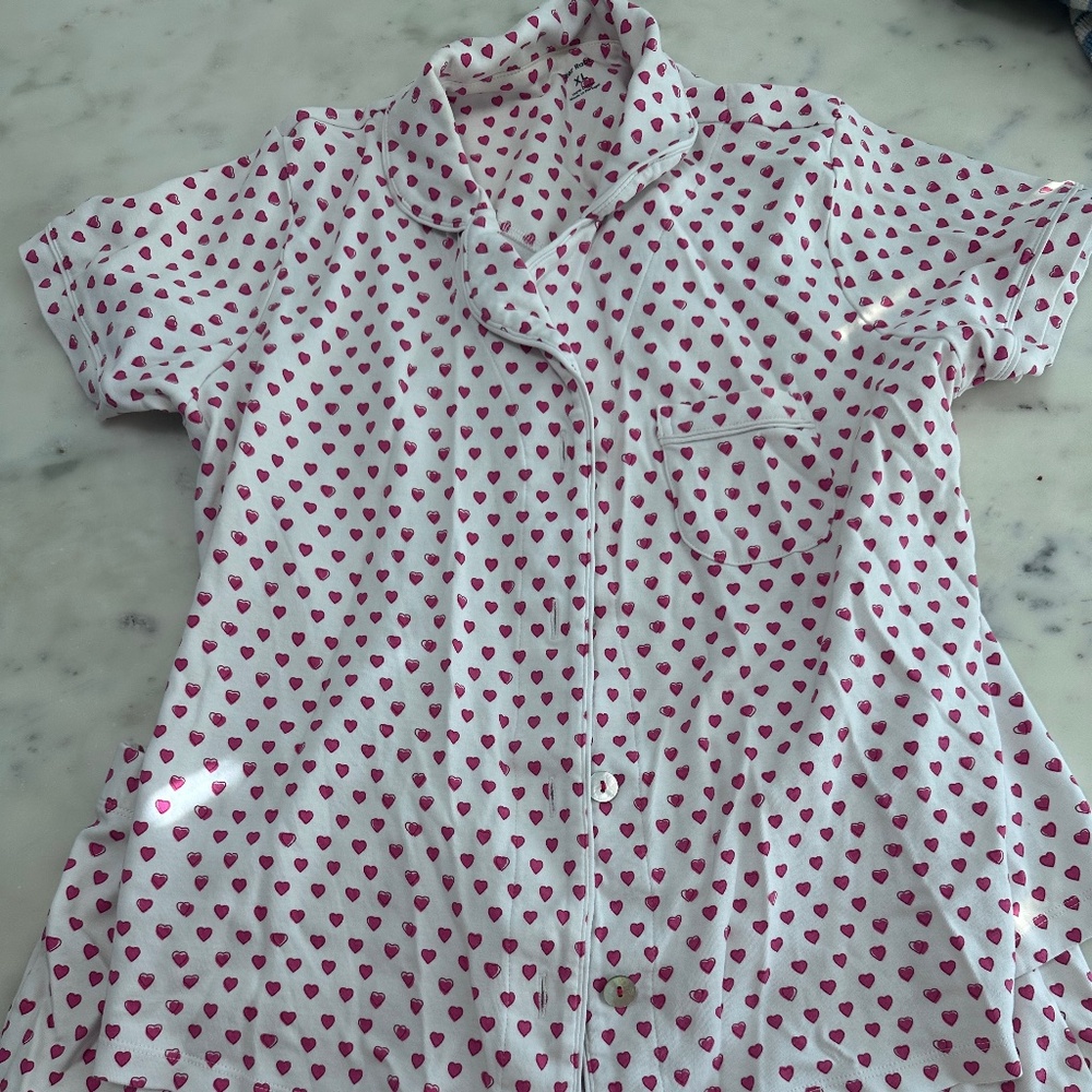 Red heart Roller Rabbit pajamas